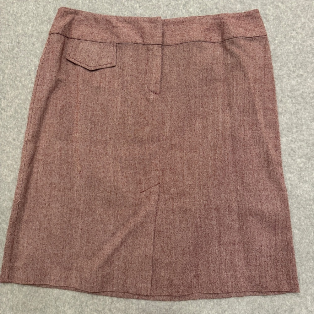 O.M.G. Collection Womens Size 16 Maroon Textured Pencil Skirt Knee Length